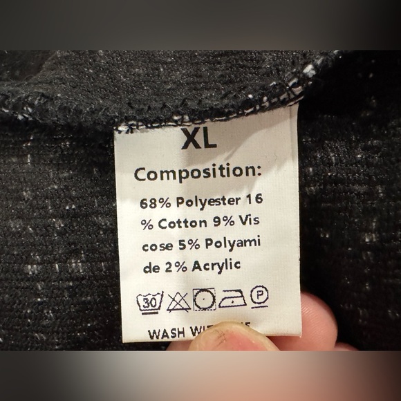 NewWomen's Black & White Plaid Collar Double-Breasted Jacket & Skirt Set Size XL - Picture 14 of 16